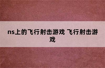 ns上的飞行射击游戏 飞行射击游戏